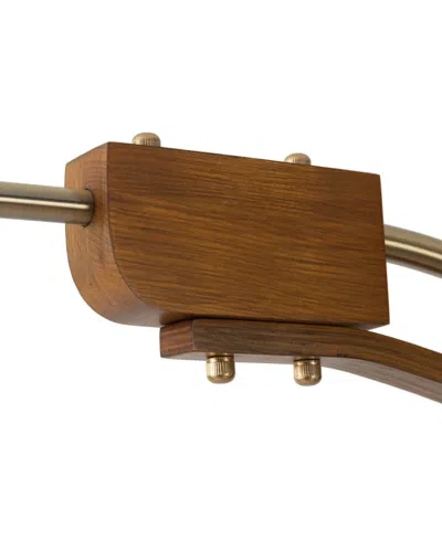 Nova Of California 84" Wood Morelli Lucite Arc Floor Lamp In Multi