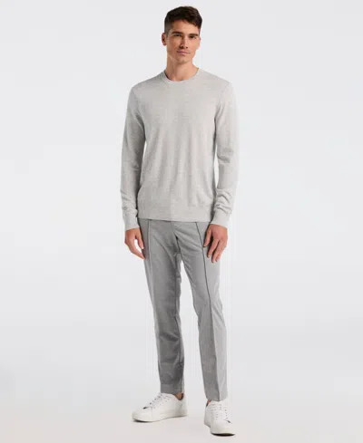 Perry Ellis Men's Crewneck Tech Pullover Sweater In Neutral