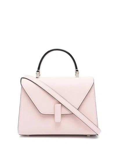 Valextra Iside Micro Leather Handbag In Pink