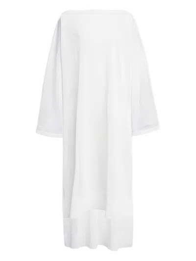 Alaïa Alaia White Caftan With Side Openings In White