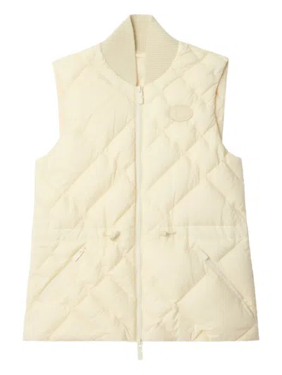 Burberry Devonside Quilted Vest In Multi