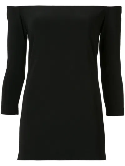 Norma Kamali Off Shoulder Jersey Top In Black