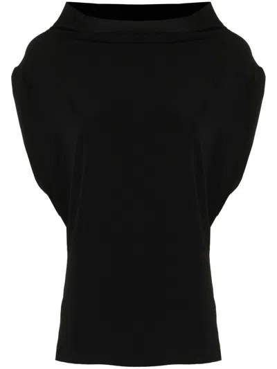 Norma Kamali All In One Sleeveless Top In Black