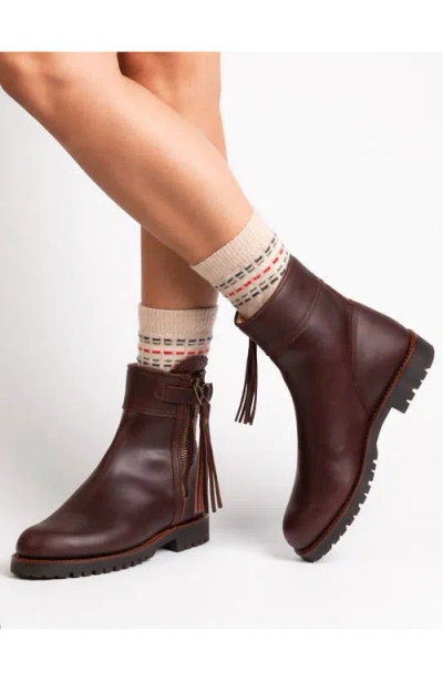 Penelope Chilvers Lea Tassel Bootie In Brown