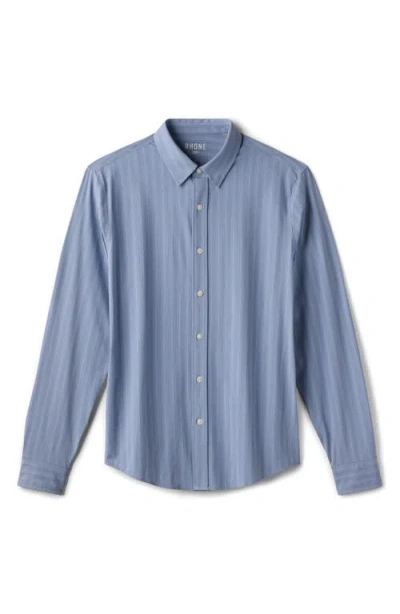 Rhone Commuter Slim Fit Button-up Shirt In Blue
