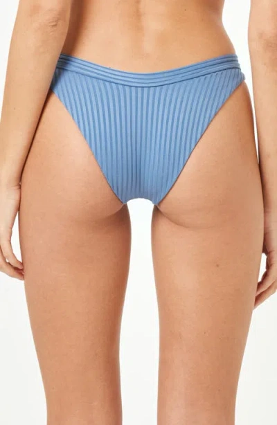 L*space Lspace Mercer Rib Bikini Bottoms In Blue