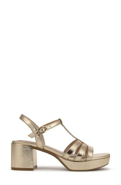 Lifestride Rio Ankle Strap Platform Sandal In Gold