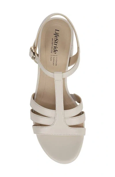 Lifestride Rio Ankle Strap Platform Sandal In Brown