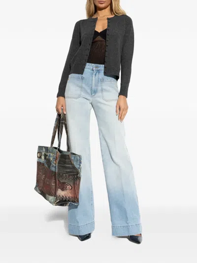 Rag & Bone Buttoned Cardigan In Gray