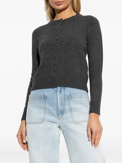 Rag & Bone Buttoned Cardigan In Gray