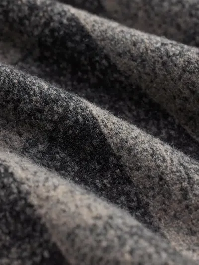 Rrl Checked Wool Overshirt In Black