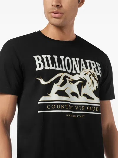 Billionaire Logo-print T-shirt In Black