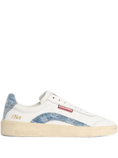 Dsquared2 Denim Panel Sneakers In Multi
