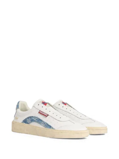Dsquared2 Denim Panel Sneakers In Multi