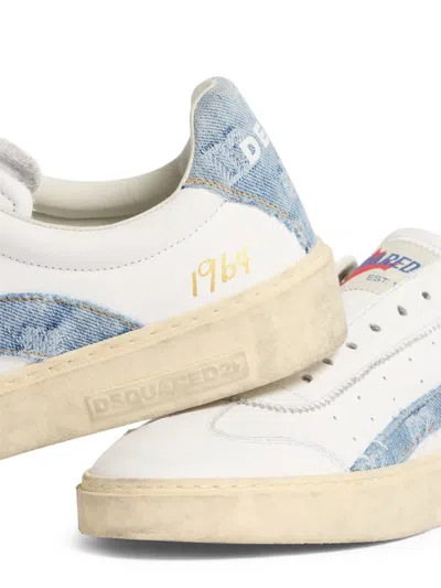 Dsquared2 Denim Panel Sneakers In Multi
