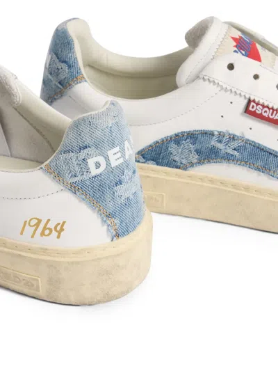 Dsquared2 Denim Panel Sneakers In Multi