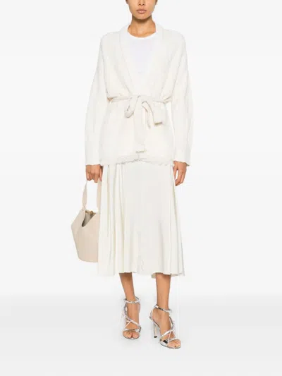 Forte Forte Panelled Midi Skirt In Neutral