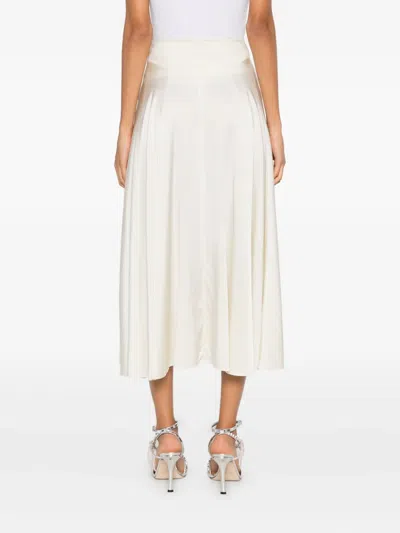 Forte Forte Panelled Midi Skirt In Neutral