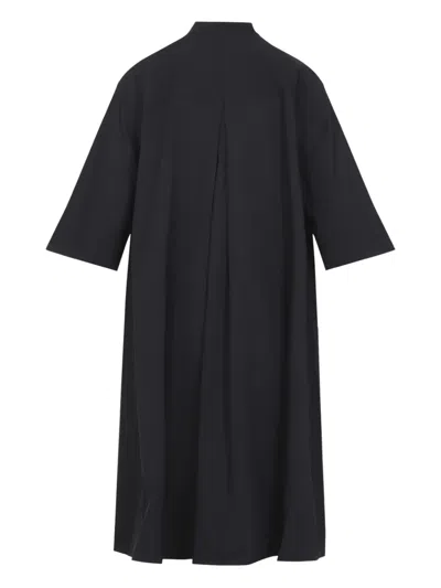 搭扣中长衬衫裙