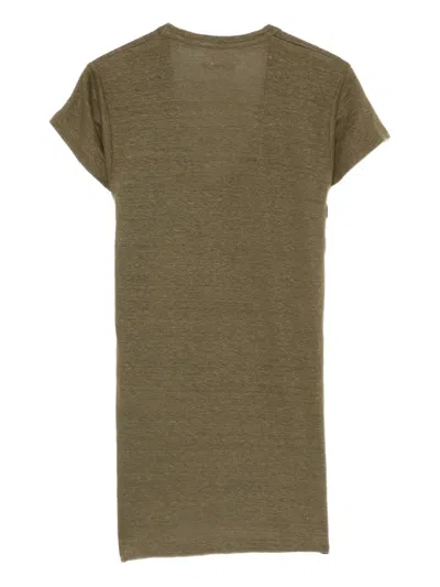 Isabel Marant Étoile Zankou V-neck T-shirt In Green