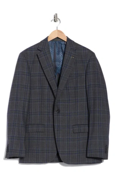 No Ordinary Joe By Ted Baker Jake Check Wool Sport Coat In Gray
