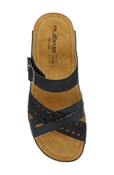 Flexus By Spring Step Denia Slide Sandal In Black