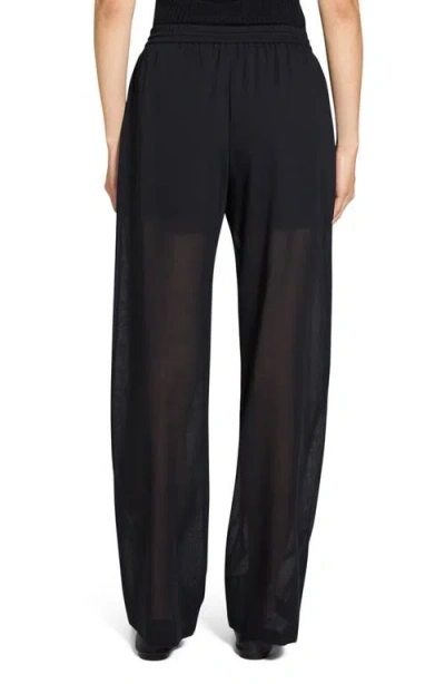 Theory Drawcord Pull-on Pant In Lightweight Wool In Black