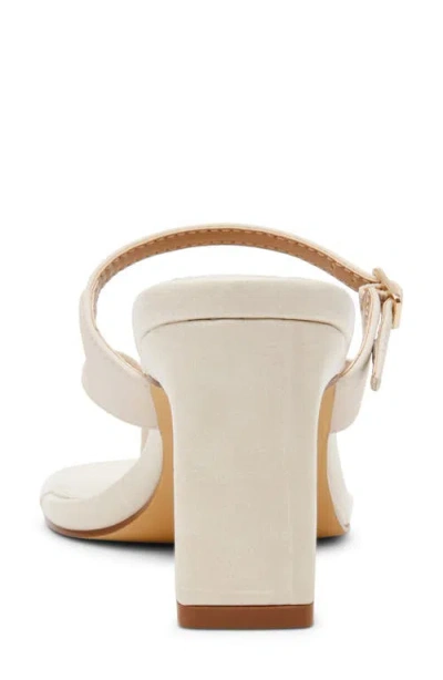 Dolce Vita Dv By  Lisette Block Heel Slide Sandal In White