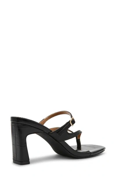 Dolce Vita Dv By  Lisette Block Heel Slide Sandal In Black