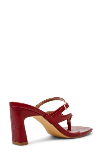 Dolce Vita Dv By  Lisette Block Heel Slide Sandal In Red