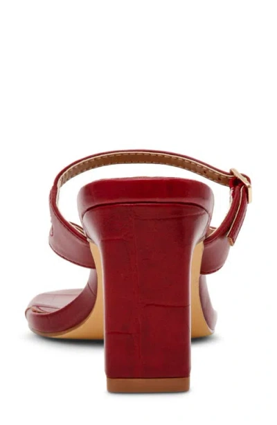 Dolce Vita Dv By  Lisette Block Heel Slide Sandal In Red