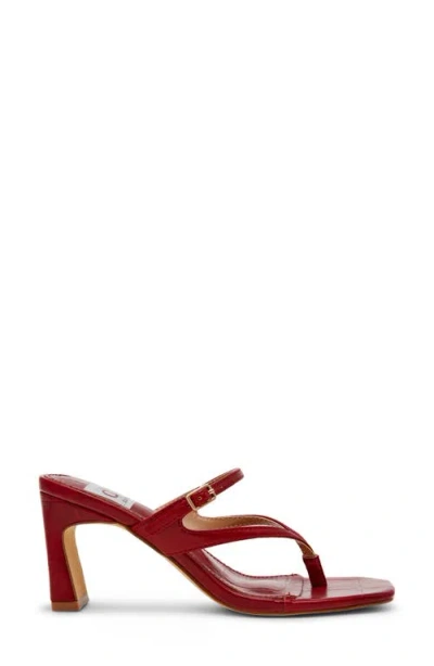Dolce Vita Dv By  Lisette Block Heel Slide Sandal In Red