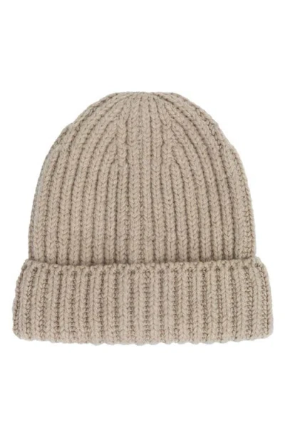 Cole Haan Chunky Cuff Beanie In Brown