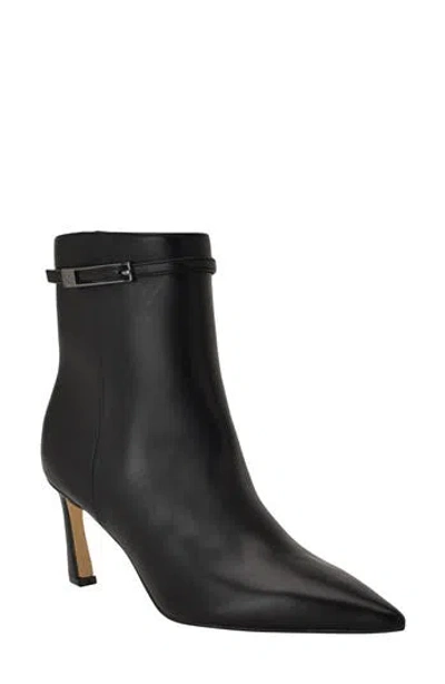 Calvin Klein Alenna Pointed Toe Bootie In Black