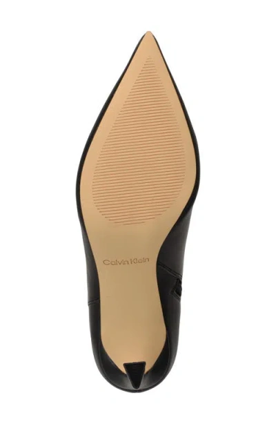 Calvin Klein Alenna Pointed Toe Bootie In Black