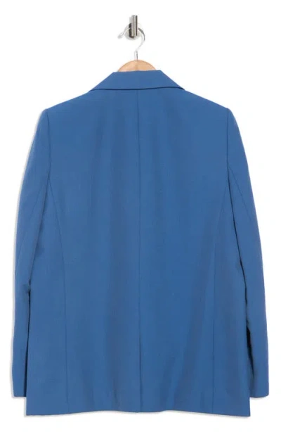Maje Wool-blend Suit Blazer In Blue