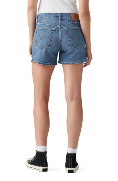 Levi's A-line Denim Shorts In Blue