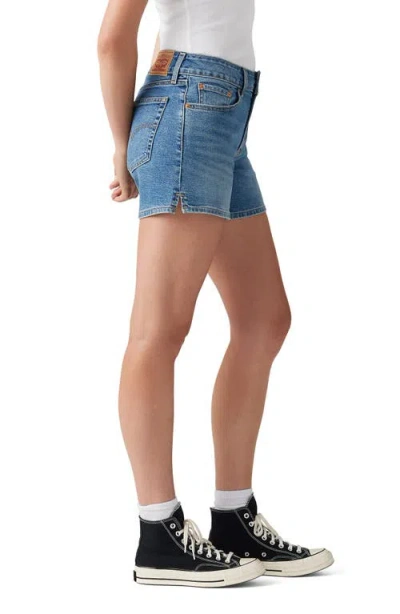 Levi's A-line Denim Shorts In Blue