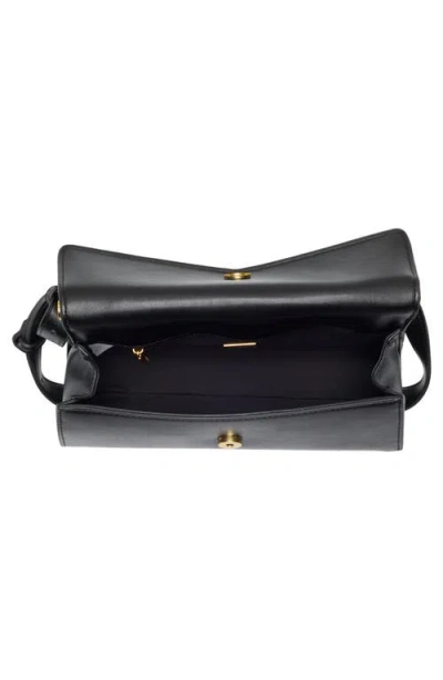 Bcbg Sleek Angled Shoulder Bag In Black