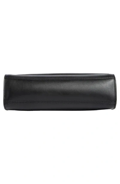 Bcbg Sleek Angled Shoulder Bag In Black