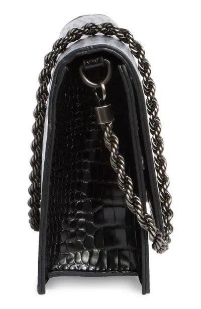 Bcbg Chain Strap East/west Clutch In Black