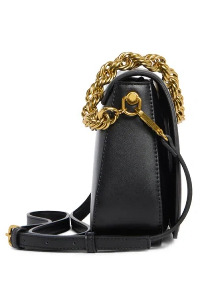 Bcbg Twisted Top Handle Saddle Bag In Black