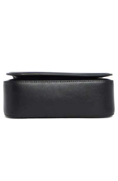Bcbg Twisted Top Handle Saddle Bag In Black