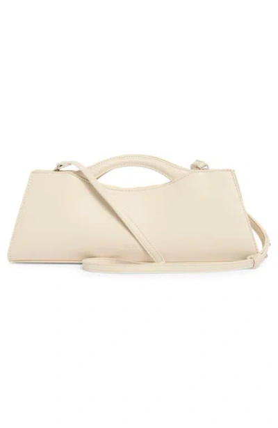 Bcbg Ruffle East/west Clutch In Neutral