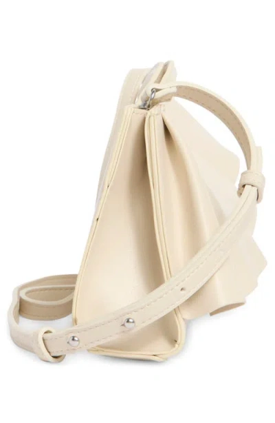 Bcbg Ruffle East/west Clutch In Neutral