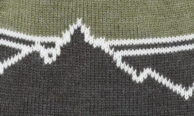 Rainforest Mountain Stripe Pom Beanie