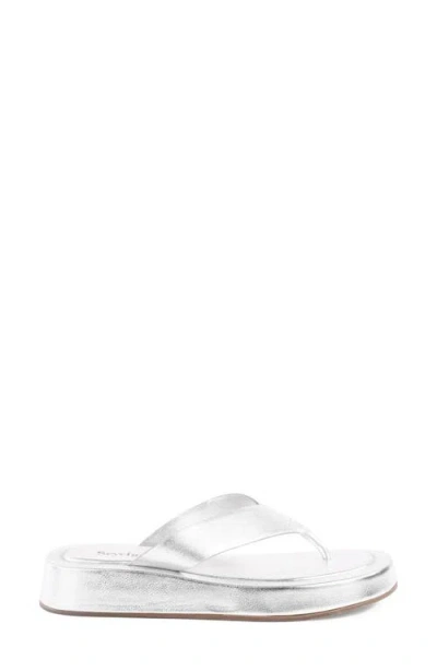 Seychelles Nautical Flip Flop In Silver