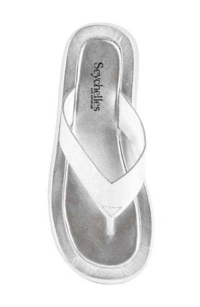 Seychelles Nautical Flip Flop In Silver