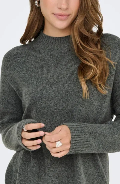 Only Hazel Oversize Pullover Sweater In Gray