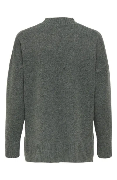 Only Hazel Oversize Pullover Sweater In Gray